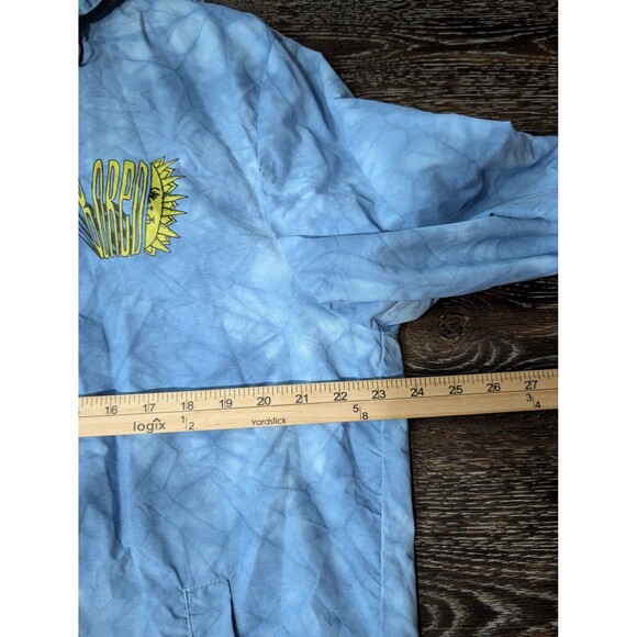 Teenage Bored Jacket Mens Large Blue Tie Dye Nylon - Picture 7 of 8